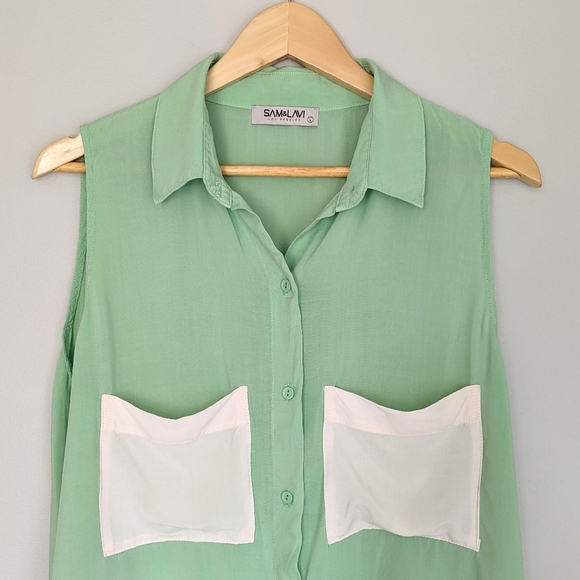 🇺🇸 Sam & Lavi Button Up Tunic Blouse Made In USA - Picture 4 of 7